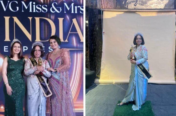 Delhi Saree Designer VG Mrs India 2025 Handloom Sarees Delhi Pageant Contestant Business Owner Indian Textile Artisan Empowerment Vandana Singh Designer Heritage Saree Collection