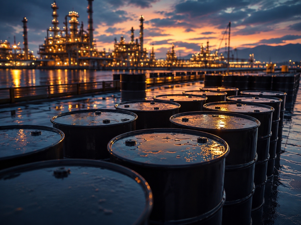 Brent crude market swings